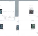 Belgien 5 gestemp. Werte: Mi 1a, 2a, 6, 8 (2), alle vollrandig, ME 315