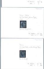 Belgien 5 gestemp. Werte: Mi 1a, 2a, 6, 8 (2), alle vollrandig, ME 315