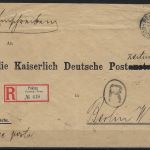 P) DAP China seltener Beleg Peking n. Berlin ü. Shanghai u. New York