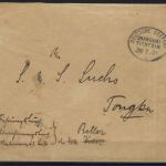 P) DAP China 1901 Seepost Absender Kommando SMS Hertha