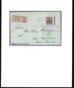 P) DAP China 1911, Seepost Yangtsee, Linie Dampfer MEI-LEE , FA Steuer BPP