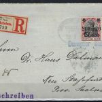 P) DAP China 1911, Seepost Yangtsee, Linie Dampfer MEI-LEE , FA Steuer BPP