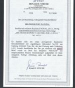 P) DAP China 1911, Seepost Yangtsee, Linie Dampfer MEI-LEE , FA Steuer BPP