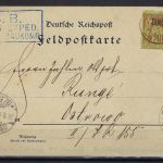 P) DAP China Feldpost Tongku, Aufgabe Französ. Postamt, Boxeraufstand