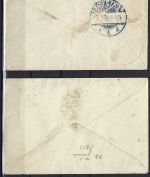 P) DAP China, 2 Briefe an Baron u. Baroness de Bodmann Baden Baden