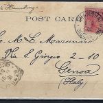 P) DAP China AK "...Ehrenpforte..." Shanghai-Genua 11.10.01, SMS Hamburg