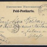 P) DAP China Felspost Boxeraufstand, Tientsin-Zabern (Elsass) 1900