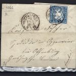Württemberg Mi 27 als EF ab Tuttlingen, Bahnpost, ME 180€