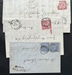 P) Baden 3 belege EF/MeF, Paar 10b, 1x Charge, 1x Postablage, Mängel