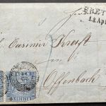 P) Baden 3 belege EF/MeF, Paar 10b, 1x Charge, 1x Postablage, Mängel