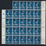 P) Memel Mi 20b** (24) Bogenteil mit 5x 20 I gp. Petersen BPP