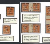 P) Memel Mi 21, Partie aus Spezialsammlung **/*