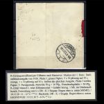 P) Memel Zeitungsstreifband mit Mi 21x (5), 19y, Memel n. Hannover
