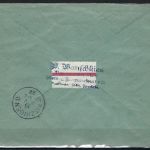 P) Memel Mi 39 II EF Einschreiben Memel n. Kitzingen, Zensurbrief