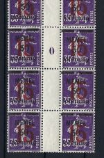 P) Memel Mi 48 ZW (4) **, einmal mit Ms 0, gefaltet