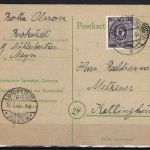 Kontrollrat I Mi 916 c EF aus Postkarte