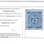 Kontrollrat I Mi 934 d ° mit Befund Arge, ME 150€