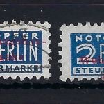 Notopfer Berlin Mi 2 a AW a / b gep. Harlos / Straub BPP, ME 250€