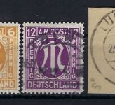 AM Post kleines gest. Lot von 6 Werten, alle gp. Hettler BPP, ME 140€