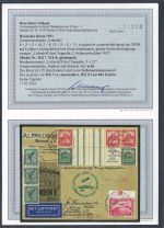 P) Zeppelinbrief mit DR WZ 7, WZ 8, Polarfahrt Mi 456 OR, Schlegel BPP