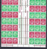C) DR Hindeburg WZ-Waffel, Partie ZD´s ** Aufl. Spezials., ME ca. 4230€