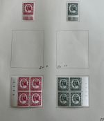 C) DR 1934, Partie aus Spezialsamm. **/*, Ecken, Einheiten, ME ca. 518€