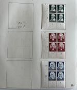 C) DR 1935, Partie aus Spezialsamm. **/*, Ecken, Einheiten, ME ca. 2170€