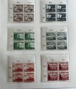 C) DR 1937, Partie aus Spezialsam. **/*/°, Ecken, Einheiten, ME ca. 860€