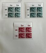 C) DR 1938, Partie aus Spezialsamm. **/*, Ecken, Einheiten, ME ca. 1300€