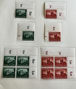 C) DR 1940, Partie aus Spezialsamm. **/*, Ecken, Einheiten, ME ca. 1530€