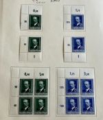 C) DR 1940, Partie aus Spezialsamm. **/*, Ecken, Einheiten, ME ca. 1530€