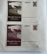 C) 3. Reich Partie von 34 Ganzsachen in ungebrauchter Erhaltung