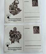 C) 3. Reich Partie von 34 Ganzsachen in ungebrauchter Erhaltung