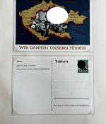C) 3. Reich Partie von 34 Ganzsachen in ungebrauchter Erhaltung