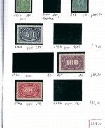 C) DR-Partie aus Mi 39 - 336 °/**/* in 7 Auswahlhefte
