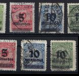 DR Mi 332-337 A/B °, 333 A, 334-336 B gep., ME 640€