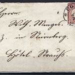 Hufeisenstempel Coeln 1874, DR Mi 19 als EF, Spalink 4-1 N3, 400€