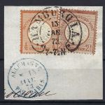 Hufeisenstempel Hamburg, auf DR Mi 18+21, signiert