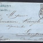 Hufeisenstempel Markirch, auf DR Mi 20 als EF, Luxus