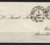 Hufeisenstempel Solingen Spalink 34-3, auf DR Mi 19 als EF, 300€