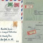 Bund 1951, Lot Belege / Karten Posthorn, dabei 70 - 90 pfg. EF