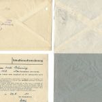 Bund 1951, Lot Belege / Karten Posthorn, dabei 70 - 90 pfg. EF