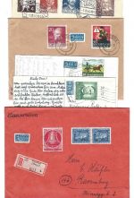 Bund / Berlin 1951-1953, Lot Briefe / Karten
