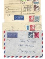 Bund 1951-1953, Lot Belege / Karten aus Mi 167-170
