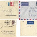Bund 1951-1953, Lot Belege / Karten aus Mi 167-170