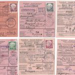Bund 1954, Lot Heuss I Paketkarten nur EF, 7 Stück