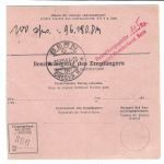 Bund 1954, Lot Heuss I Paketkarten nur EF, 7 Stück