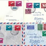Bund 1954-1955, Lot Belege / Karte