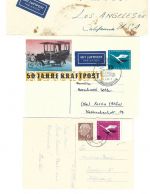Bund 1954-1955, Lot Belege / Karte
