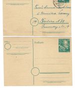 Bund 1949, Lot Mi 111-112 mit FDC, Bedarf, PSo 1
